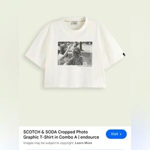 Scotch & Soda White Short Sleeve Graphic Tee